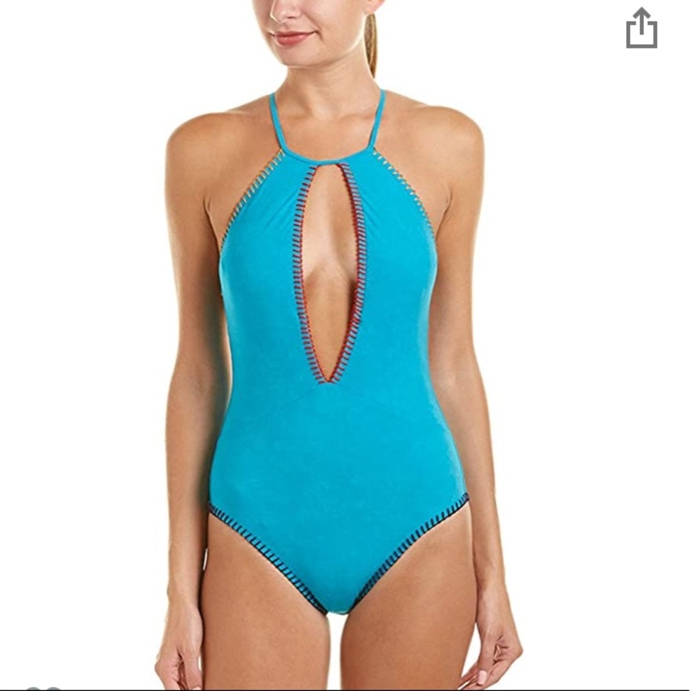 Nanette Lepore Serengeti Suede Seductress Swimsuit